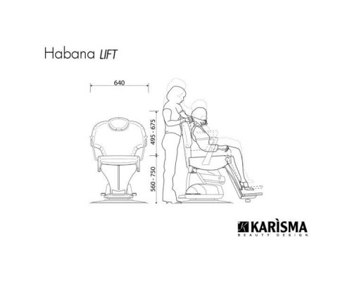 Мужское кресло HABANA LIFT