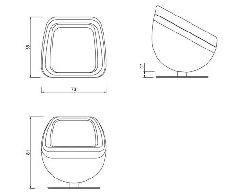 Кресло парикмахерское BUBBLE CHAIR